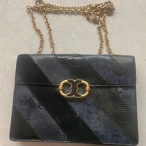 Blue Tory Burch  crossbody